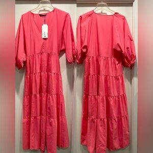 Zara maxi dress, pink